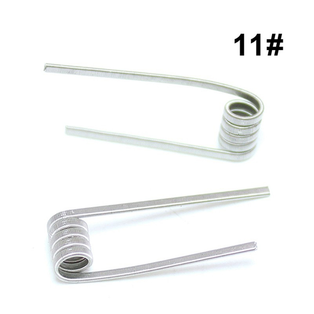 SXK ETU Pre-built Coil Wire - 0.35ohm, Ni80, Kernel 28GA x 2 + 38GA x 9 + 36, Wrapped 0.3 x 2 + 0.1 x 9 + 0.13 (10PCS)