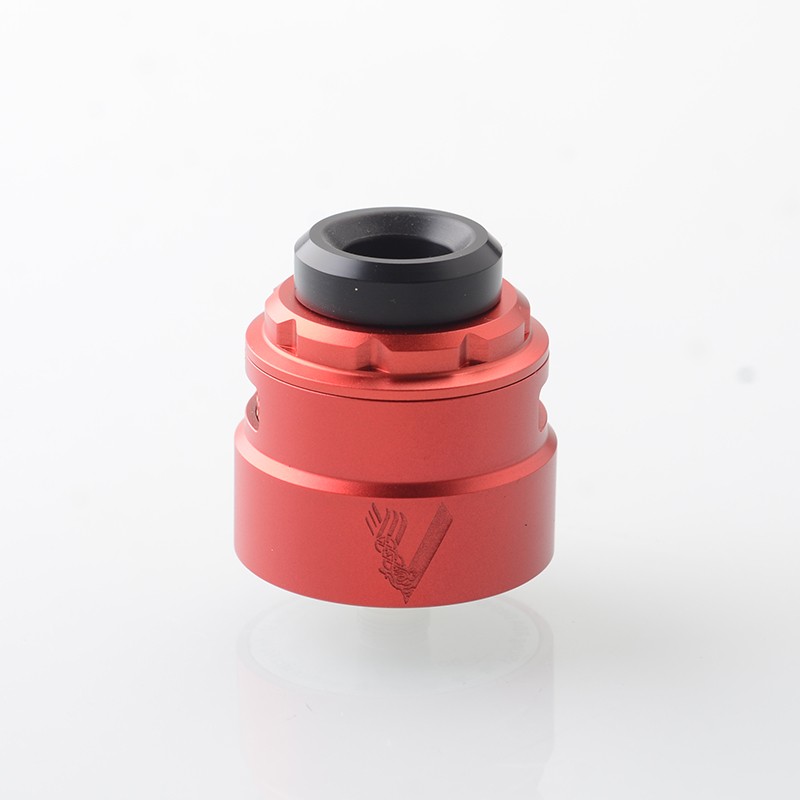 Authentic CM Vapes Viking RDA Rebuildable Dripping Atomizer - Silver, BF Pin, 30mm