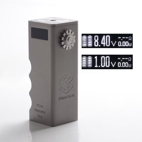 Authentic Steam Crave Titan PWM V1.5 300W VV Box Mod 0.1~8.4V, 4 x 18650