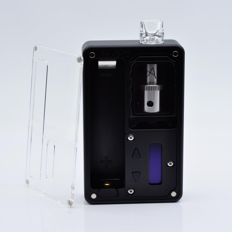 SXK BB Style 70W All-in-One VW Variable Wattage Box Mod Kit w/ USB Port - Black, 1~70W, 1 x 18650, with 2024 Logo