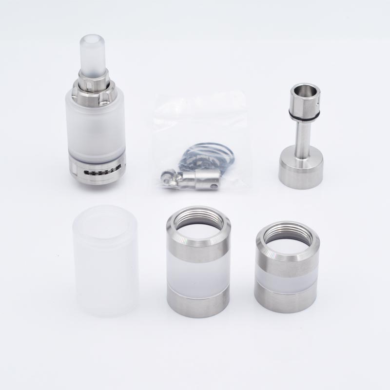 YFTK Ka V7 Style MTL RTA Atomizer with Nano Tank & Extension Kit – 3ml, 23mm, Silver