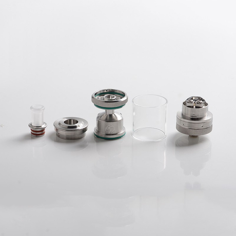 Auguse MTL / DTL V2 RTA Rebuildable Tank Vape Atomizer, 3.0ml, SS + Glass, 22 Diameter