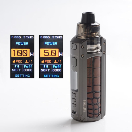 Lost Vape Ursa Quest Multi Pod Mod Kit 100W TC VW Box Mod + Ursa Pro Pod Tank, 5~100W, 7.0ml