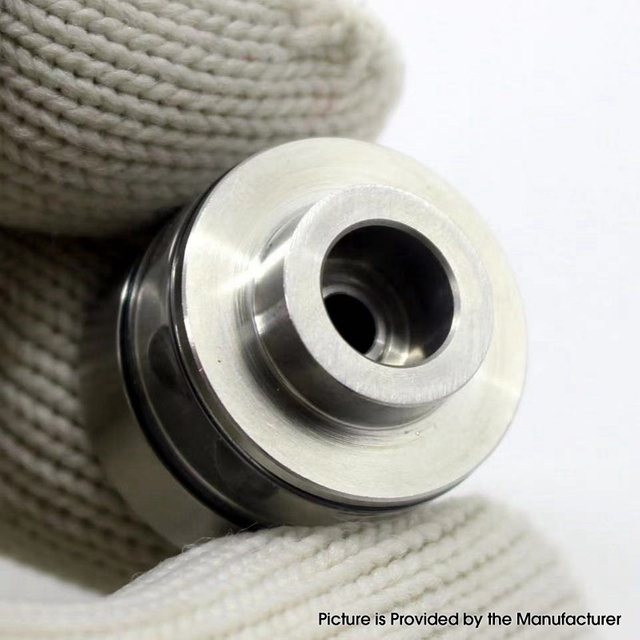 YFTK Flash e-Vapor V4.5S+ Style RTA Replacement Glass Bell Cap + Chimney - Silver, 2.0ml, Stainless Steel (1 PC)