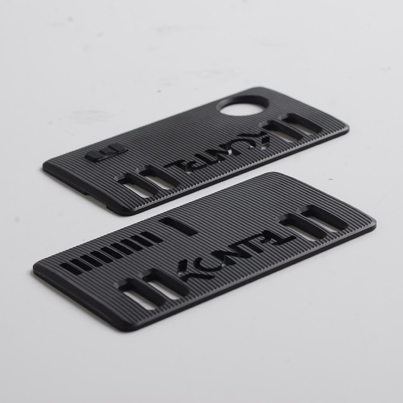 Reemplazo delantero + placas de panel de puerta trasera con botón negro para el sistema de vaina de vape Dotmod DotMod Dotaio, acrílico (2 PC)