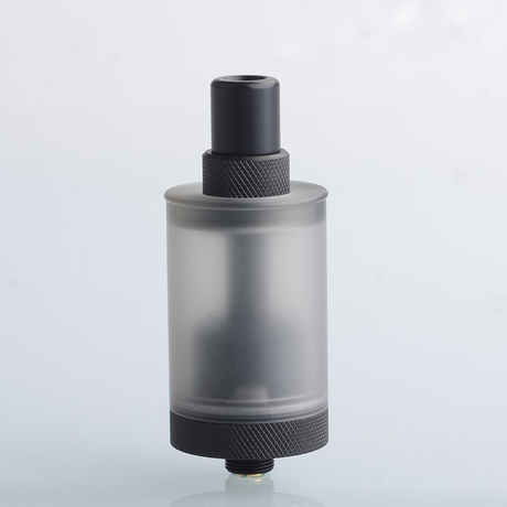 Authentic Auguse V1.5 MTL RTA Rebuildable Tank Vape Atomizer w/ 5 Airflow Inserts - Black, SS + PCTG, 4ml, 22mm Diameter