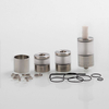 Dvarw V2 MTL RTA Atomizer w/ Airflow Control Sets + Spare Tank Sets 316 Stainless Steel, 5ml, 22mm Diameter
