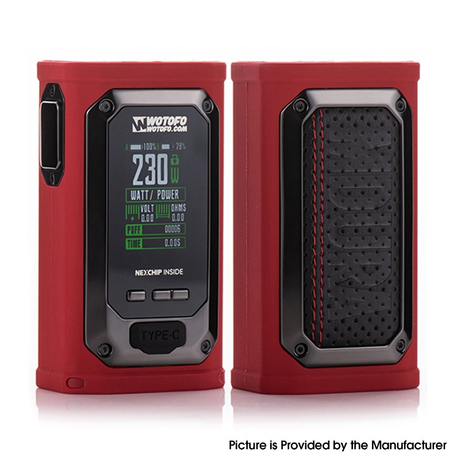 Authentic Wotofo MDura Pro 230W TC VW Variable Wattage Vape Box Mod 5~230W, 2 x 18650, NEXCHIP