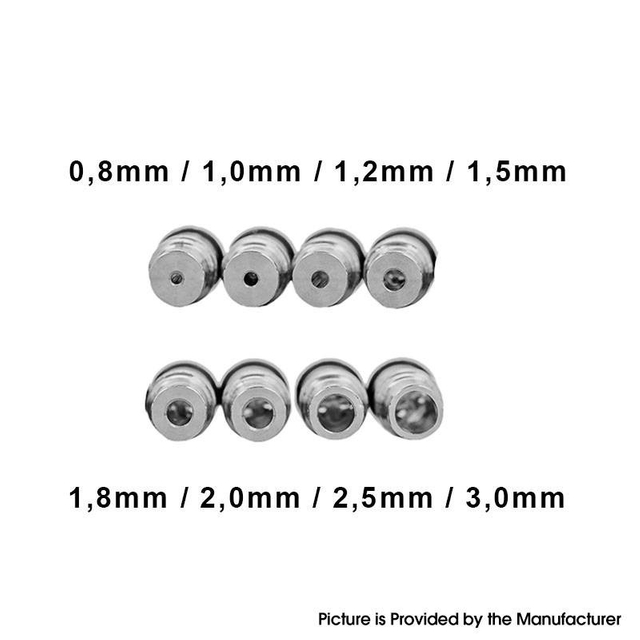 SXK EDGE Style RTA Replacement MTL Airpin Set - 0.8mm / 1.0mm / 1.5mm (3 PCS)