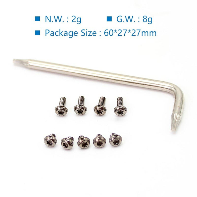 SXK Replacement Torx Screw Set Kit for SXK BB 70W / DNA 60W Box Mod Kit Stainless Steel (9 PCS)