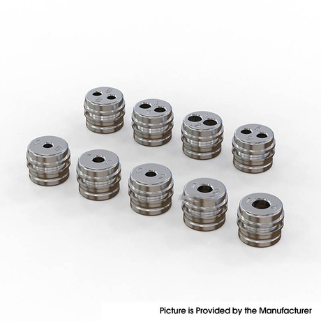 Authentic Auguse V3 RTA Atomizer - Matte Silver, 4ml, 9 x Air Pins