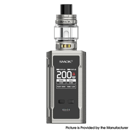 Authentic SMOKTech R-KISS 2 200W VW Vape Box Mod Kit with TFV18 Mini Tank