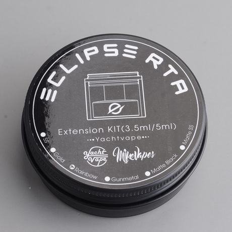 Authentic Yachtvape x Mike Vapes Eclipse RTA Replacement Extension Kit SS + Glass, (3.5ml / 5ml)