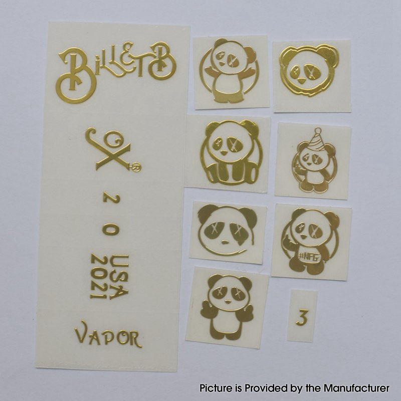 Wick'd Style Stickers Set for SXK BB / Billet Box Mod Kit 