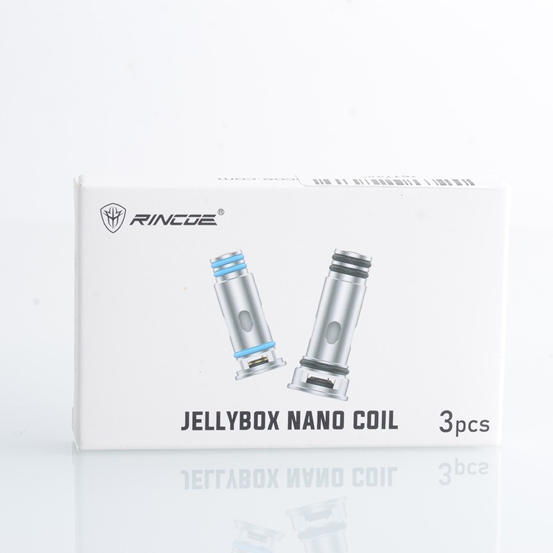 本物のRincoe Jellybox Nano Pod System / Pod Cartridge交換メッシュコイルRDL Vaping（FreeBase E-Liquid）（3 PCS）