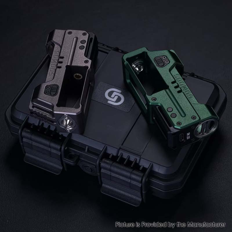 Authentic GD Mods D.Box V2 60W AIO Boro Mod VW 1 ~ 60W, 1 x 18650, Yihi SX600HL Chipset