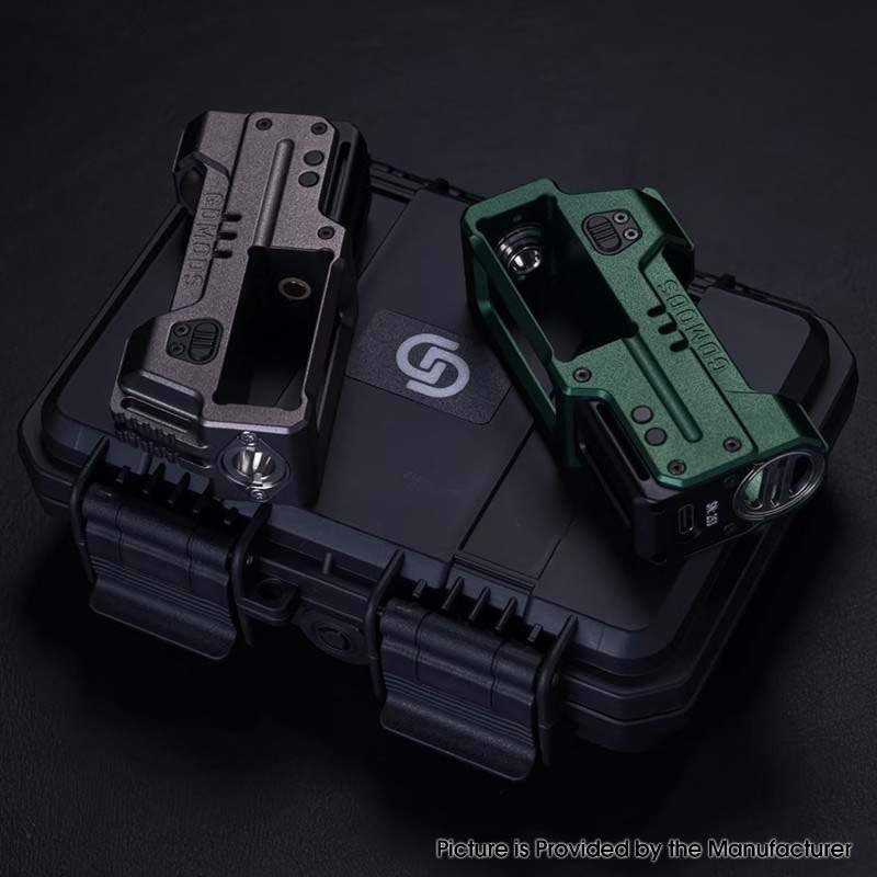 Authentic GD Mods D.Box V2 60W AIO Boro Mod VW 1 ~ 60W, 1 x 18650, Yihi SX600HL Chipset
