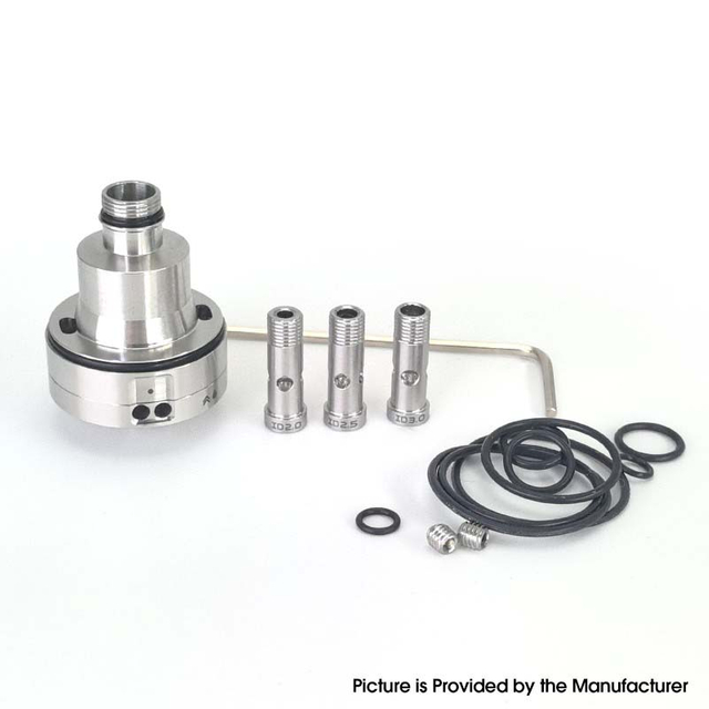 SXK Monarchy Ost Old School Style MTL/DL Base for Ost Old School MTL / DL RTA Atomizer - Silver, Air Pin 