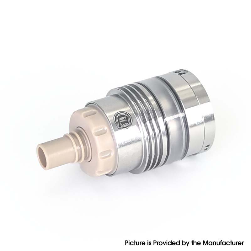 SXK Monarki OST Gaya Sekolah Tua Dl RTA Penyemprot tangki yang dapat dibangun kembali - perak, pin udara 2, 2.5, 3, 3.5mm, diameter 22mm