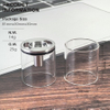 SXK NOLA Style RTA Penggantian Ekstensi Extender Tank Tube Kit - Transparan + Perak, 5.0ml