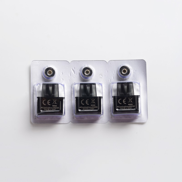 Authentic SMOK Tech SMOK e OFRF NexMesh VW Mod POD System Vape Substituição do kit POD Cartuction - preto, 2ml (3 pcs)