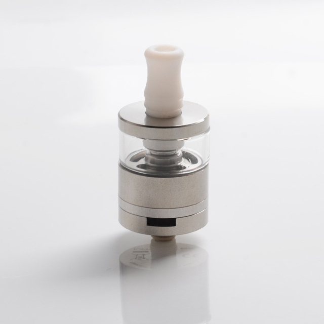 DVARW MTL FL Facelift Style RTA Vape Atomizer W / 11 X Sisipan Udara + 2 X Tangki Cadangan - Perak, 2ml / 3.5ml / 5ml, 22mm Dia