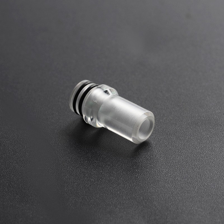 Replacement 510 Drip Tip for Flash e-Vapor V4.5 / V4.5S+ RTA - Transparent, PC, 21mm