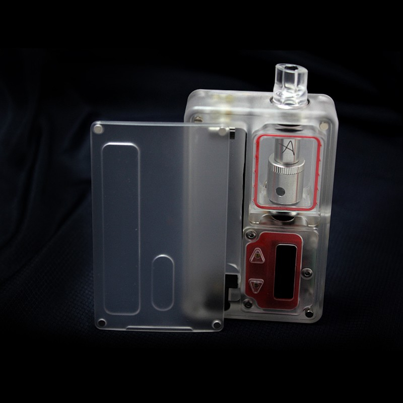 SXK BB Style 70W All-in-One VW TC Varialbe Box Mod Kit w/ USB Port - Transparent Acrylic, 1~70W, 1 x 18650