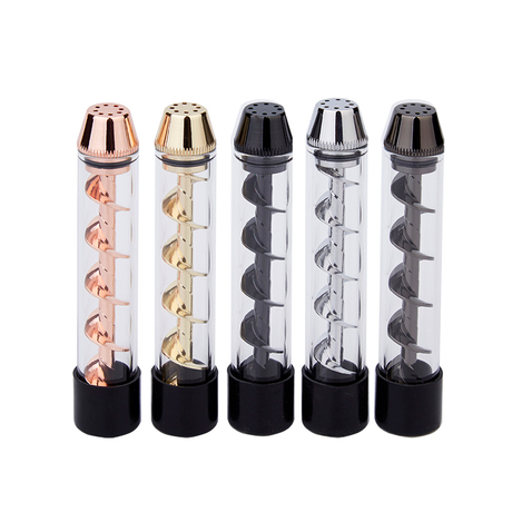 Dry Herb Vape Kit Blunt 7P Twisty Glass Bubbler Smoking Pipe-Rose