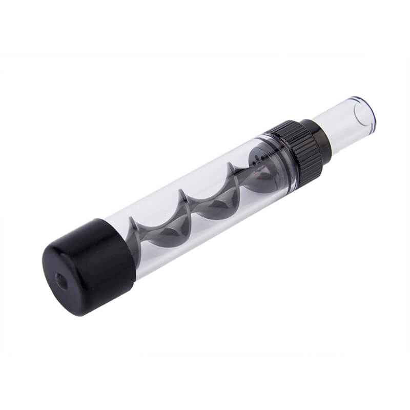 Dry herb vaporizer Twisty glass blunt v12 mini smoking pipe with Quartz glass pipe