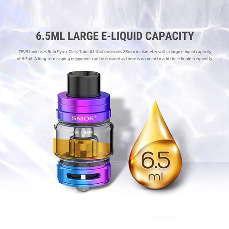 Authentic SMOKTech SMOK Rigel 230W VW Box Mod + TFV9 Sub Ohm Tank Vape Kit 