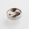 Vapeasy La Le Dripper Style RDA Rebuildable Dripping Vape Atomizer w/ BF Pin - Silver + Brown, 316SS + PEI, 22mm Diameter