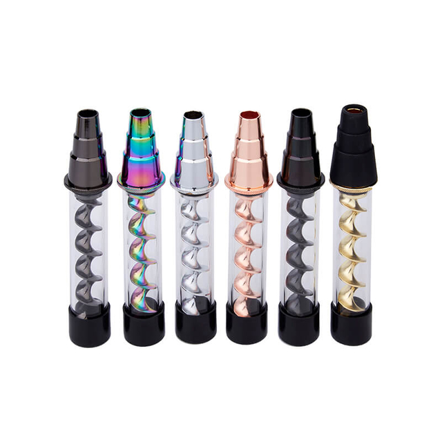  Vaporizador de ervas secas V12 mais vaporizador contundente e contumente, tubo de fumantes - cor preta