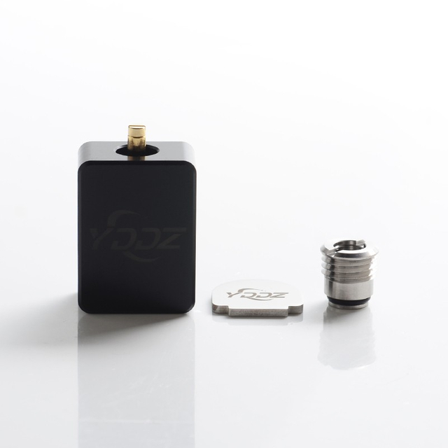 Authentic YDDZ 510 Thread Adapter Connector for Billet / SXK BB 70W / DNA 60W Box Mod Vape Kit - Black, POM + Stainless Steel