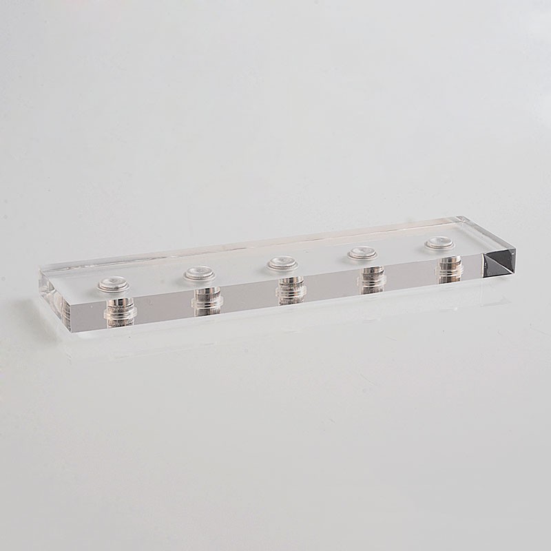 Authentic Coil Father 5-Connector Display Base Stand for RDA / RTA / Sub Ohm Tank Atomizer - Transparent, Acrylic
