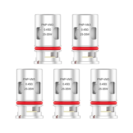 Authentic voopoopnp vm3 half dl single mesh coil for voopoo vincivinci rvinci x pod kit silver 045ohm 2535w 5pcs