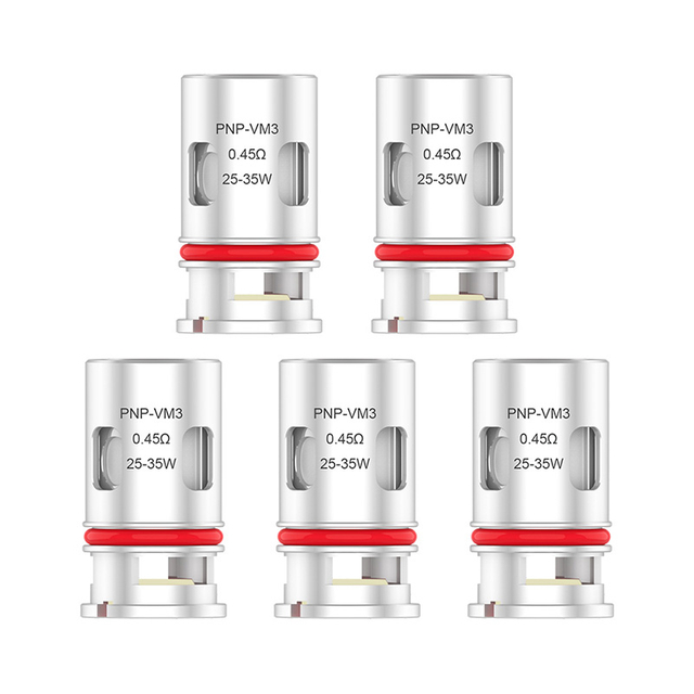 Authentic voopoopnp vm3 half dl single mesh coil for voopoo vincivinci rvinci x pod kit silver 045ohm 2535w 5pcs