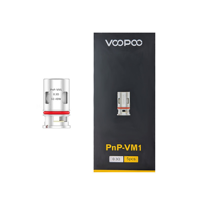 authentic voopoo pnpvm1 dl single mesh coil head for voopoo vinci vinci r vinci x pod kit silver 03ohm 3240w 5pcs 