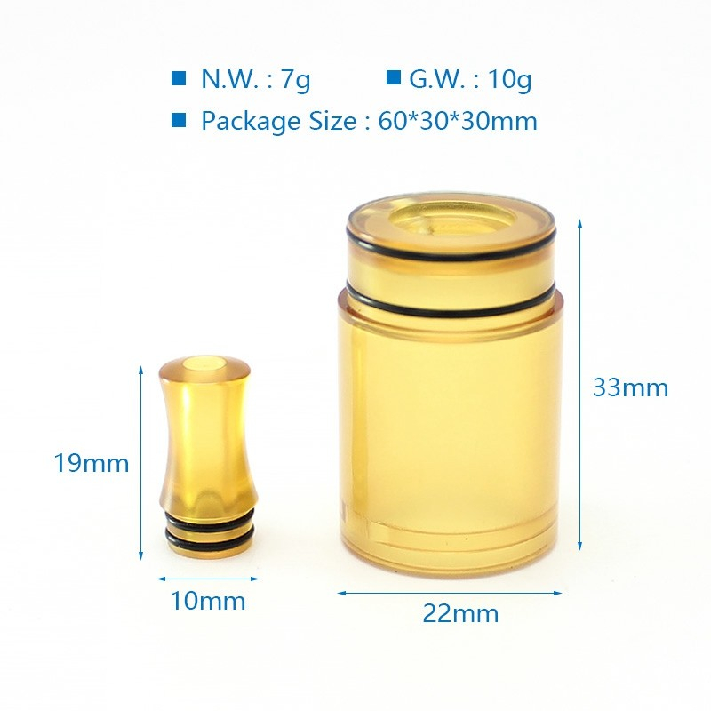 SXK 4.51 RTA Replacement Tank Tube + Drip Tip Kit PEI Brown