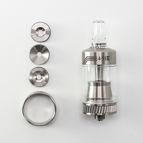 SXK 4.51 RTA Rebuildable Tank Vape Atomizer Silver 316SS 4.51ML 22 mm Diameter
