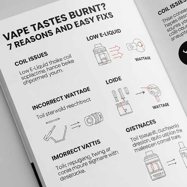 Vape Tastes Burnt? 7 Reasons and Easy Fixes