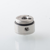 Replacement Build Deck for Empire V Style RTA – Knurled Surface, Silver Stainless Steel