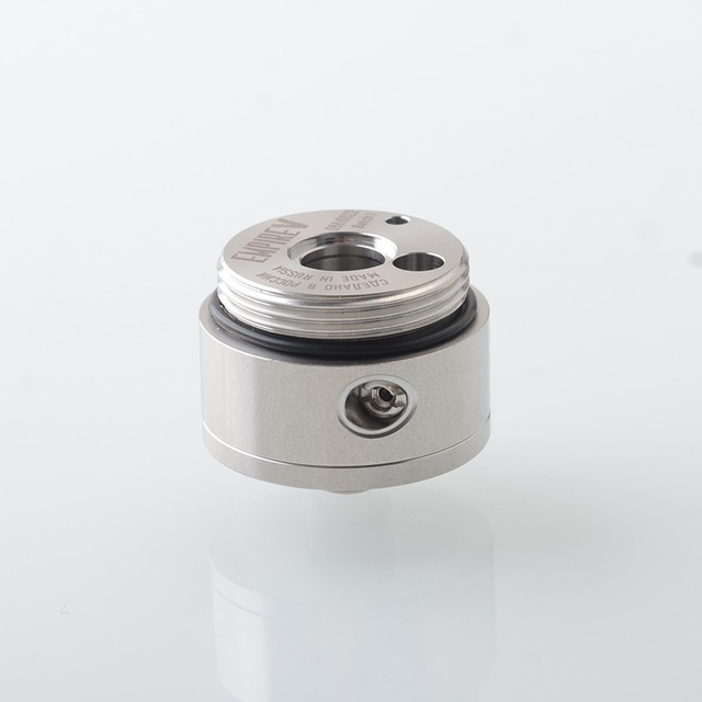 Pont de construction de remplacement pour Empire V Style RTA – Surface moletée, acier inoxydable argenté