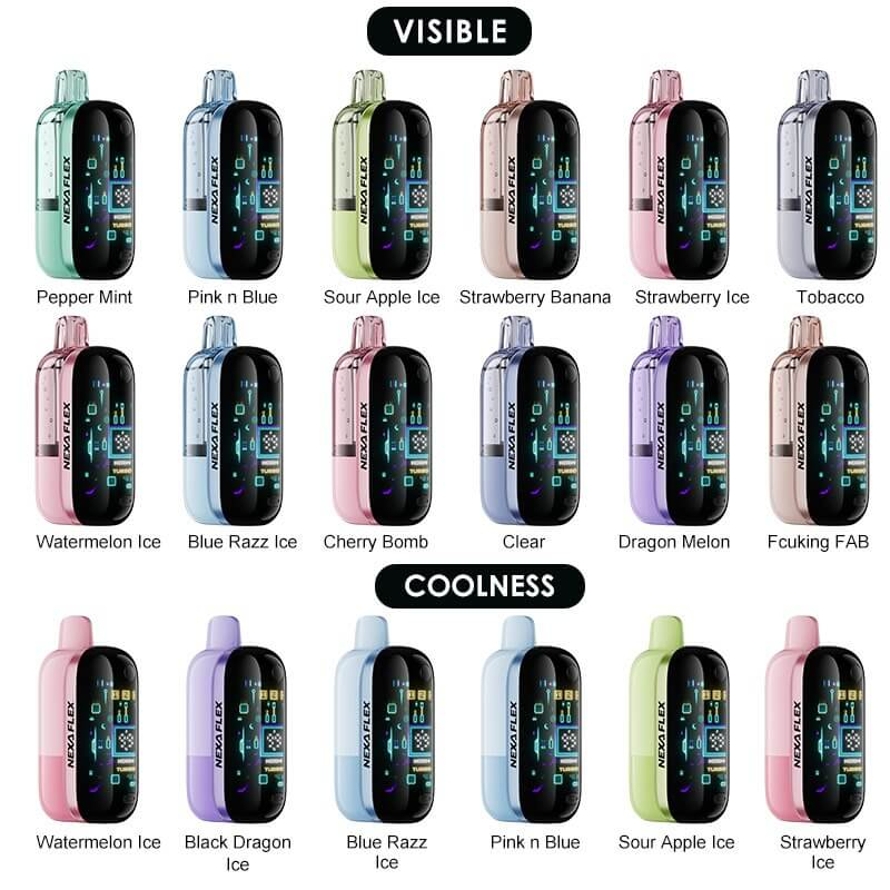 Nexa FLEX 18000 Puffs Disposable Vape – 1200mAh, 18ml, 5% Nicotine, Visible Design