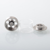 Empire V Style RTA Replacement Glass Tank Tube Kit – Blank / Knurled Surface, Stainless Steel Base, Transparent