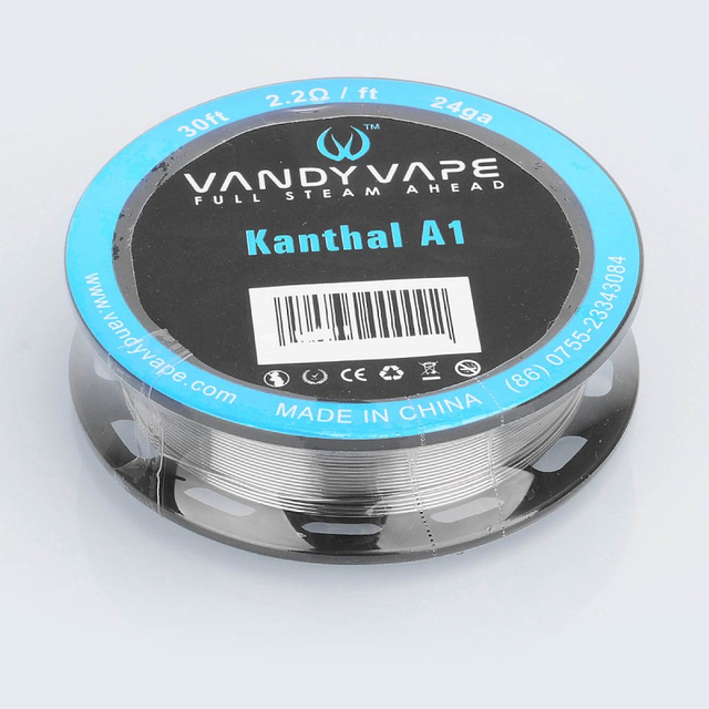 Authentic Vandy Vape Kanthal A1 Heating Resistance Wire - 24GA, 2.2 Ohm / Ft, 10m (30 Feet)
