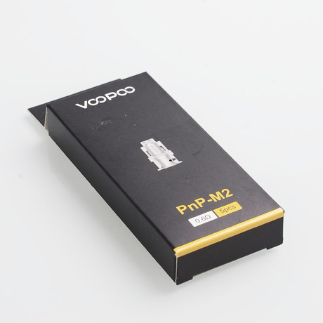Authentic VOOPOO PnP-M2 Half-DL Single Mesh Coil for DRAG Baby/FIND Trio/VINCI/VINCI R/VINCI X - Silver, 0.6ohm (20~28W) (5 PCS)