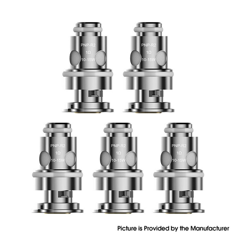 Authentic Voopoo PnP-R2 MTL Regular Coil for Voopoo DRAG Baby/FIND Trio/VINCI/VINCI R/VINCI X - Silver, 1.0ohm (10~15W) (5 PCS)