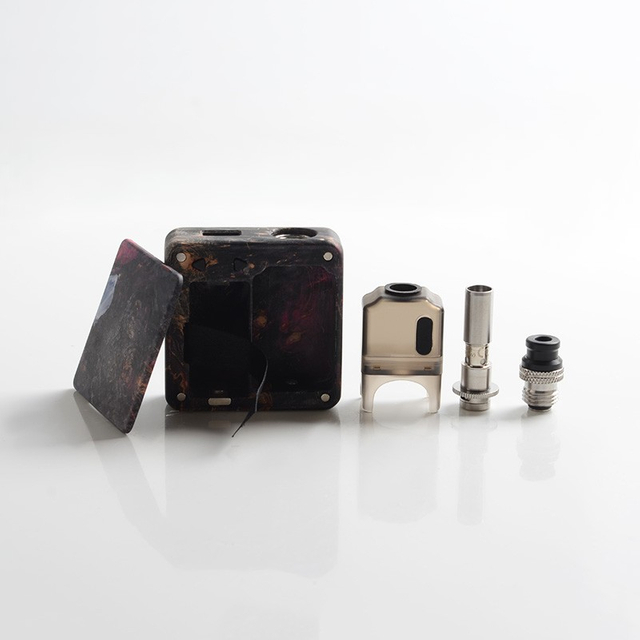 Authentic SXK Bantam Revision 30W VW Vape Box Mod Kit w/o 18350 Battery, 5~30W, 1 x 18350, SEVO-30, Stabilized Wood