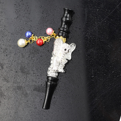 Hookah Mouth Tips, Jewelry Alloy Shiasha Mouthpieces-elephant shape